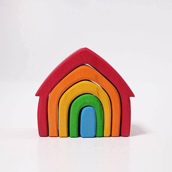houten regenboog huisje grimms