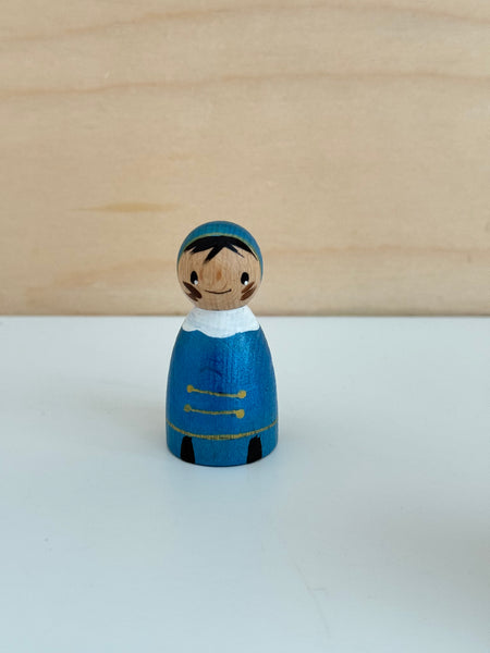 Roetveeg Piet Metallic Blauw Handgeschilderd Limited Edition