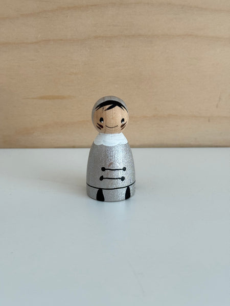 Roetveeg Piet Metallic Zilver Handgeschilderd Limited Edition