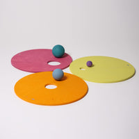 Rolling Discs Warm Pastel Grimms x Stapelstein® | Grimms