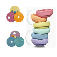 Rolling Discs Cool Pastel Grimms x Stapelstein® | Grimms