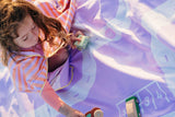 Speelhanddoek On The Road Lavender 180 x 180 | Quut
