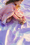 Speelhanddoek On The Road Lavender 180 x 180 | Quut
