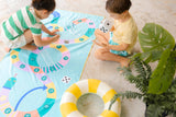 Speelhanddoek Slangen Ladder 180 x 100 | Quut