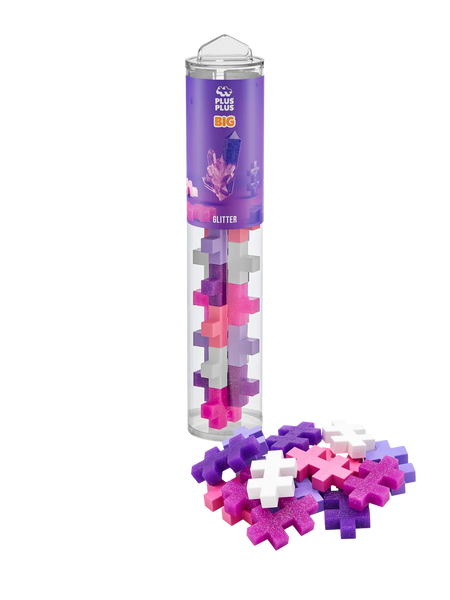 BIG Glitter kleuren Mix 15 stuks | Plus Plus