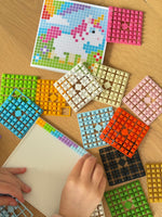 Pixel XL Set Eenhoorn baby met Flexibele Basisplaat | Pixel Hobby