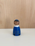 Roetveeg Piet Blauw met Huidskleur Handgeschilderd