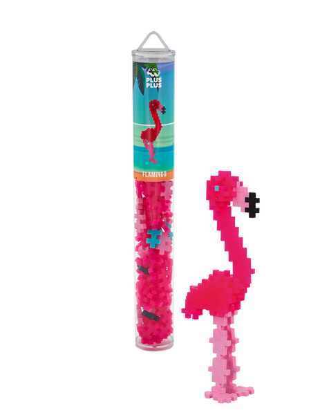 Flamingo Tube 100 Stuks | Plus Plus