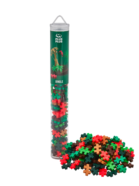 Jungle Kleuren Tube 100 Stuks | Plus Plus