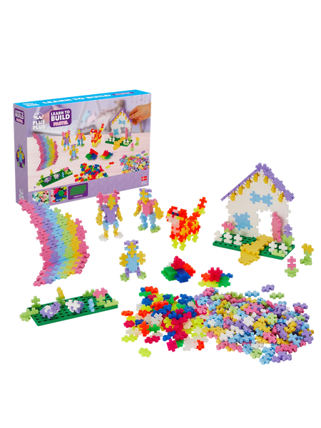 Leren bouwen Pastel 600 stuks | Plus Plus