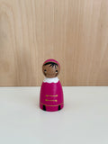 Roetveeg Piet Roze met Huidskleur Handgeschilderd