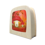 Baukje Exler | Het rode huisje herfst | Silhouet | Toverlux