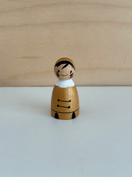 Roetveeg Piet Metallic Goud Handgeschilderd Limited Edition