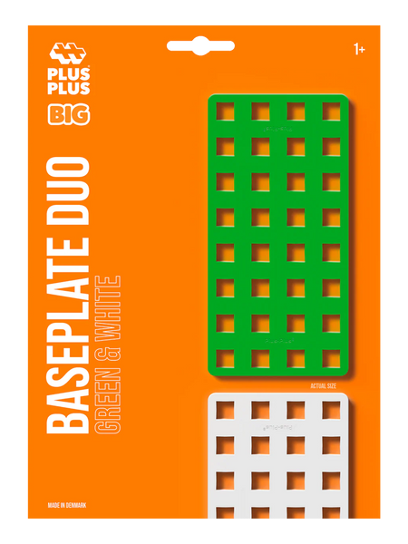 2 GROTE grondplaten - Wit en groen | Plus Plus