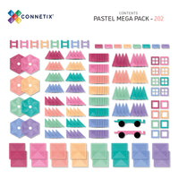 Mega Pack Pastel 202 delig | Connetix Tiles