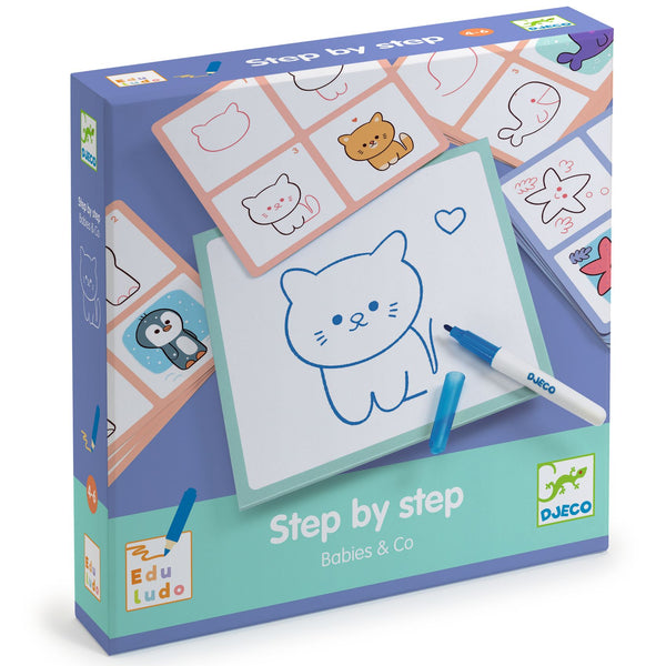 Leren Tekenen - Step by Step baby's en Co | Djeco