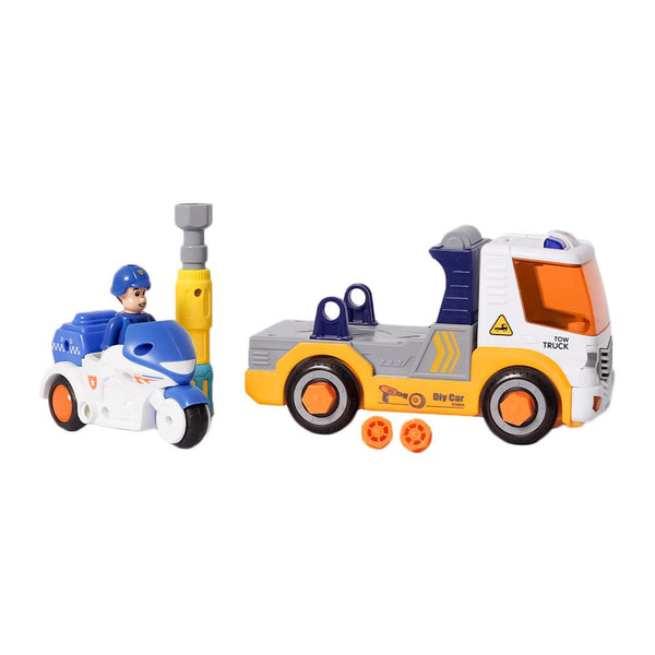 Demonteerbare Takelwagen met Politiemotor