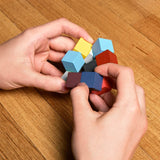 Elasti Cube 3D Wooden Puzzle | Kikkerland