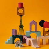 Colored Building Blocks 30 Pieces | Grimms