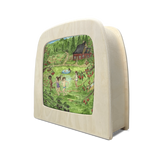 Eentje van Margo | Rood huisje in de zomer | Silhouet | Toverlux