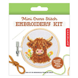 Highland Cow Mini Kruissteek Borduurpakket | Kikkerland