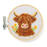 Highland Cow Mini Kruissteek Borduurpakket | Kikkerland