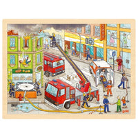 Houten Puzzel Brandbestrijding | Goki