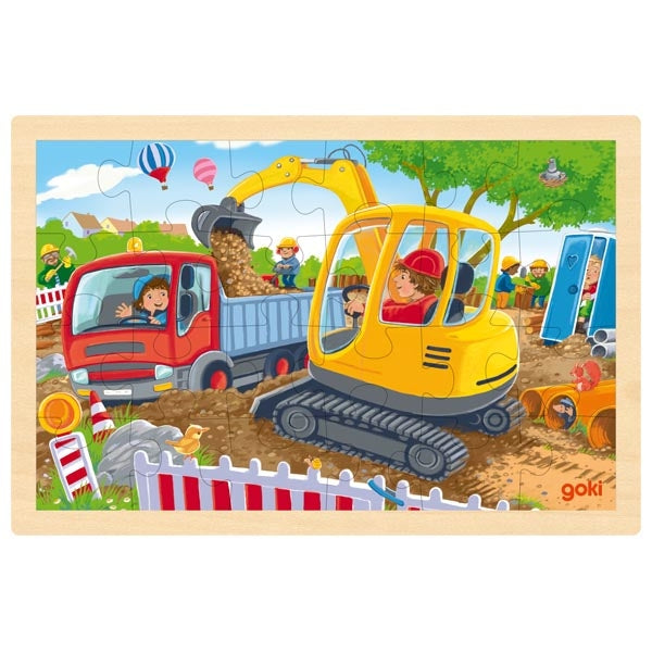 Goki Houten Tandwielenpuzzel, 10st Goki Houten Tandwielenpuzzel, 10st