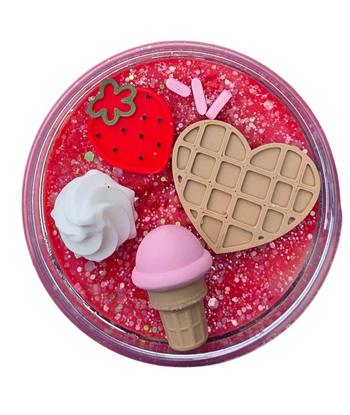 Sensorische Klei Strawberry Dessert