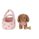 KnuffelHond Jackey in Tas | Little Dutch