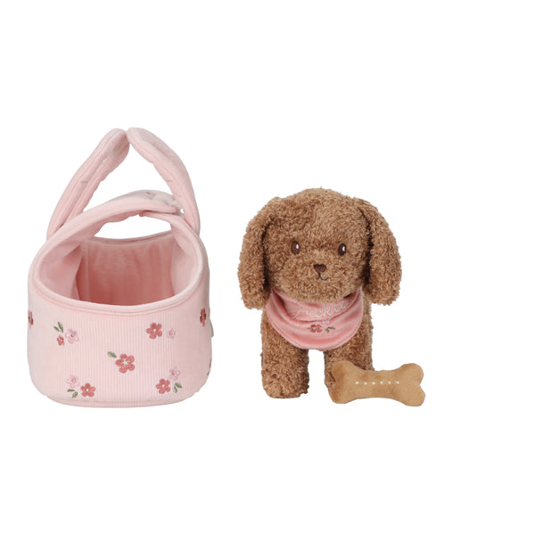 KnuffelHond Jackey in Tas | Little Dutch