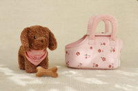 KnuffelHond Jackey in Tas | Little Dutch