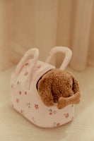 KnuffelHond Jackey in Tas | Little Dutch