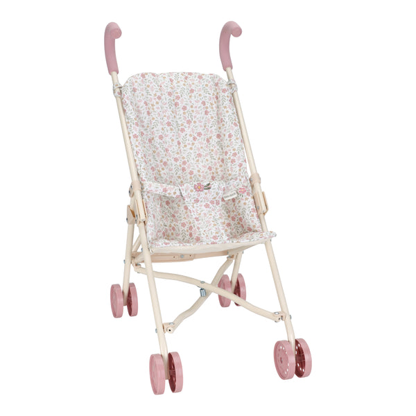 Poppenbuggy Roze Essentials Soft Flowers | Little Dutch
