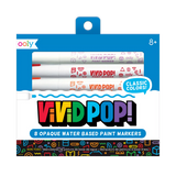 Vivid Pop Acryl Markers Water Based Paint Markers Classic 8 Stuks | Ooly