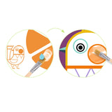 Schilderen met een palet Bolle wangetjes | Djeco