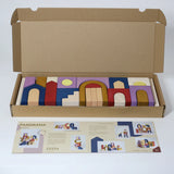 Colored Building Blocks 30 Pieces | Grimms