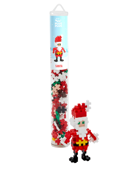 Kerstman Tube 100 stuks | Plus Plus