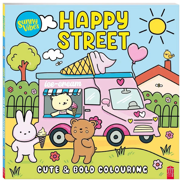 Sunny Vibes Happy street | Cozy Colouring