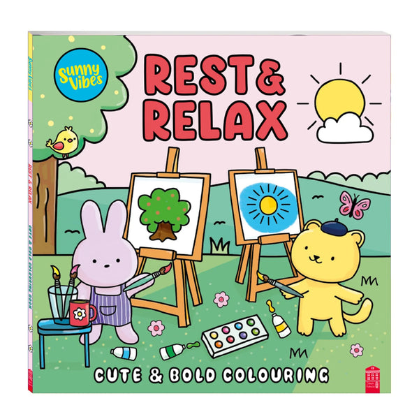Sunny Vibes Rest and Relax | Cozy Colouring