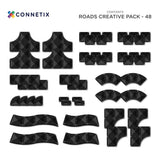 Creative Roads Pack 48 delig | Connetix Tiles