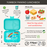 Yumbox Panino 4-vakken | Misty Aqua Rainbow