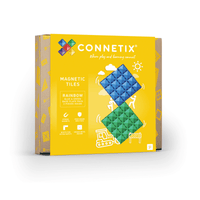 Basisplaat Groen Blauw | Connetix Tiles