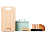 Bread Box with Cutting Board and Knife Miniature | Maileg