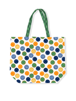 Canvas tas Smiley Green/Blue