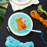 Capibara Punch Needle Borduurpakket | Kikkerland