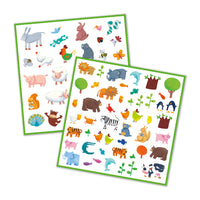 djeco dieren stickers