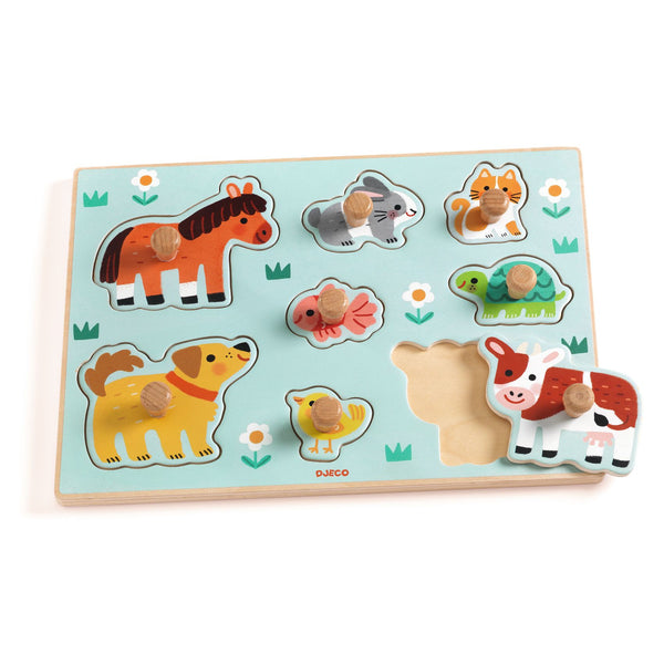 Houten Puzzel Boerderij Dieren | Djeco