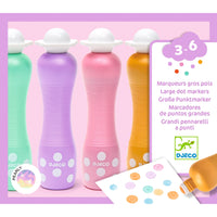 Parelmoer grote stippen markers | Djeco