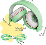 Kinderkoptelefoon Tutum Groen met Kabel | FABA